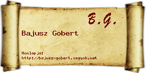 Bajusz Gobert névjegykártya